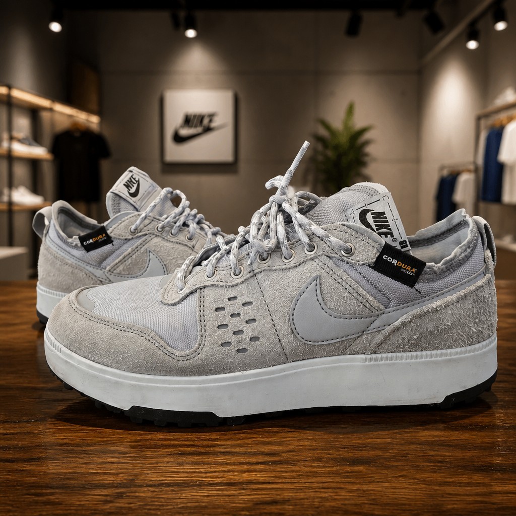 Nike City Premium Cordura Shoes Wolf Grey Pure Platinum Mens Size 8.5