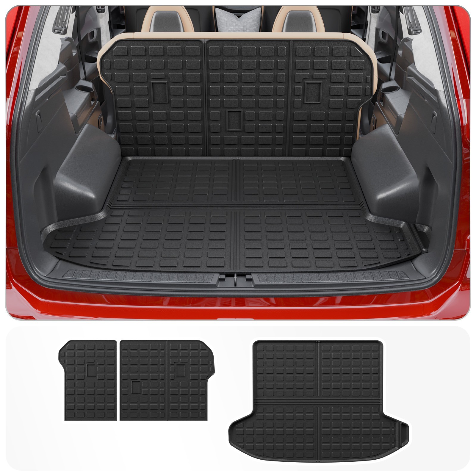 Cargo Liner Fit KIA Sportage 2023-2026 Backrest Mat TPE All Weather Accessories
