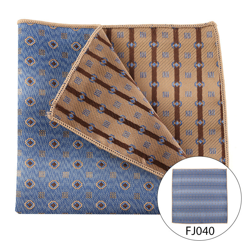 Silk Set Pocket Square Set Men's Handkerchief Retro Business Handkerchief Men's