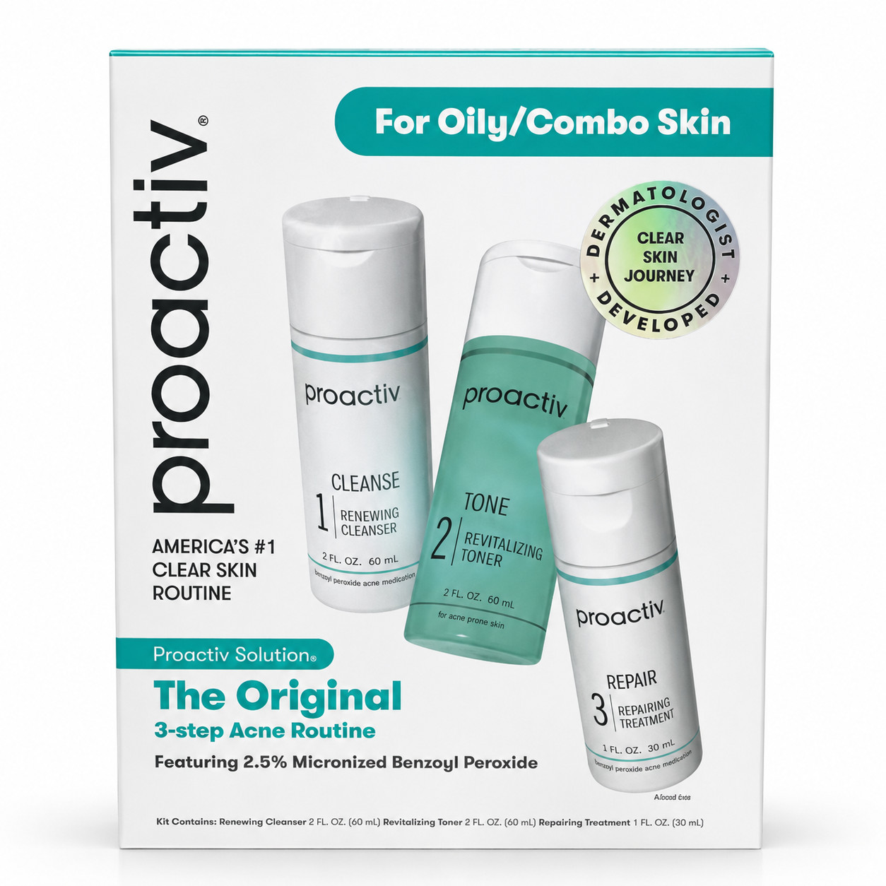 Proactiv Solution 30 days 3 Step Acne Treatment System Starter Kit Complete