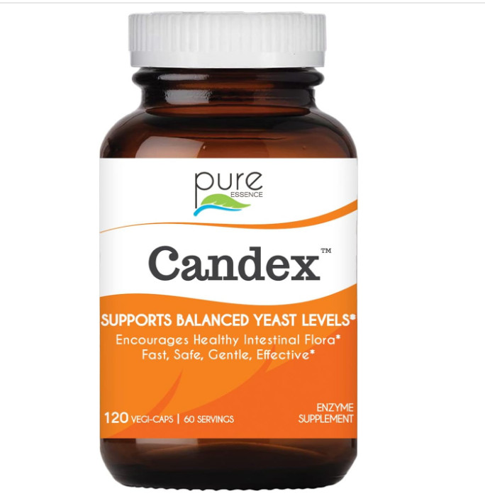 Pure Essence Candex 120 Veggie Caps Dairy-Free, Gluten-Free - Expiry: 04/2028