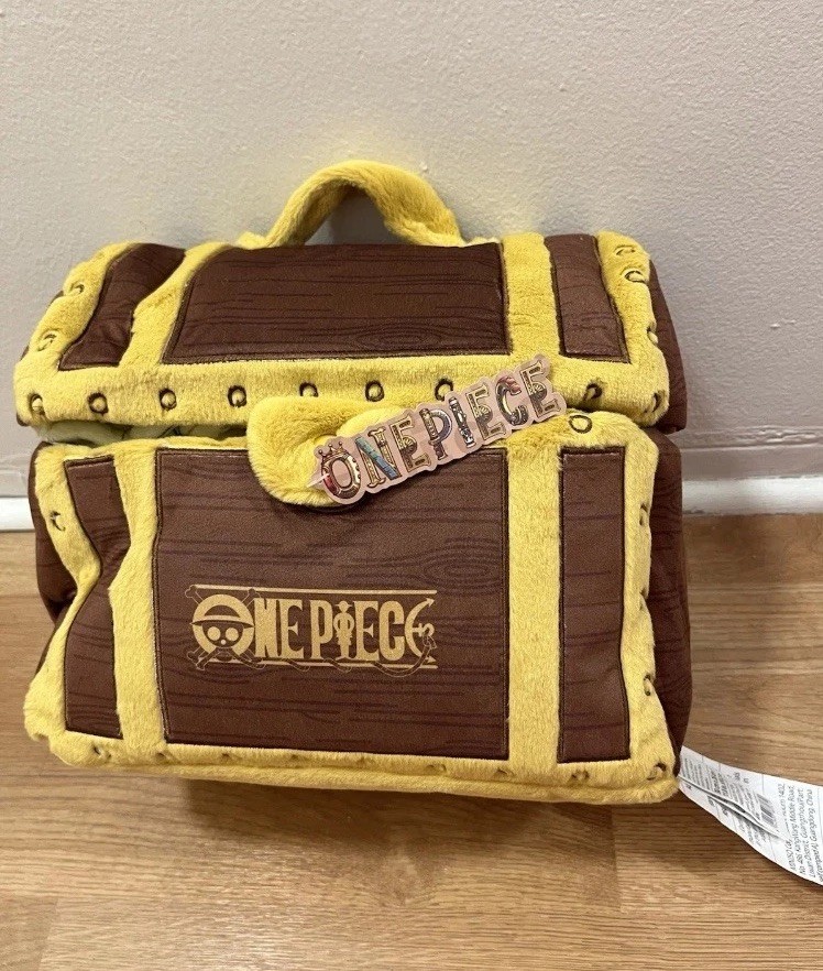 MINISO x One Piece Treasure Chest Blanket Bag Grand Line Map Plush NWT AUTHENTIC MINISO x One Piece Treasure Chest Blanket Bag Grand Line Map Plush NWT AUTHENTIC