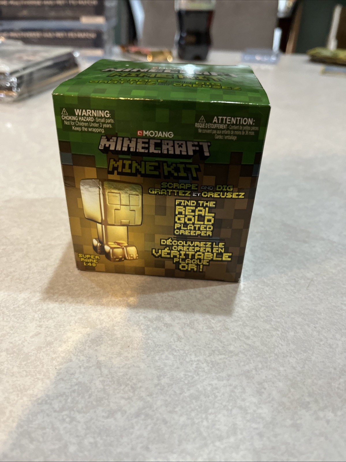 Minecraft Scrape and Dig Mine Kit  Chance to find Gold Plated Creeper New Seed