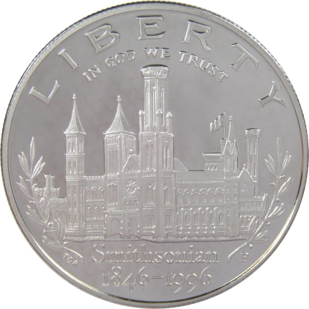 1996 P Smithsonian Institution Commemorative Silver Dollar Proof Coin