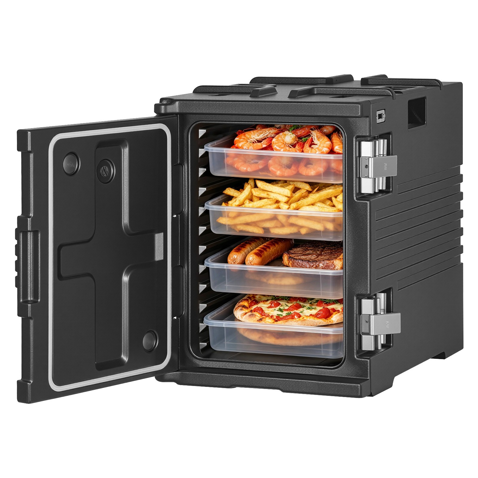 Uimoso 95 Qt Insulated Food Pan Carrier Durable Non-Electric Hot Box Food Warmer