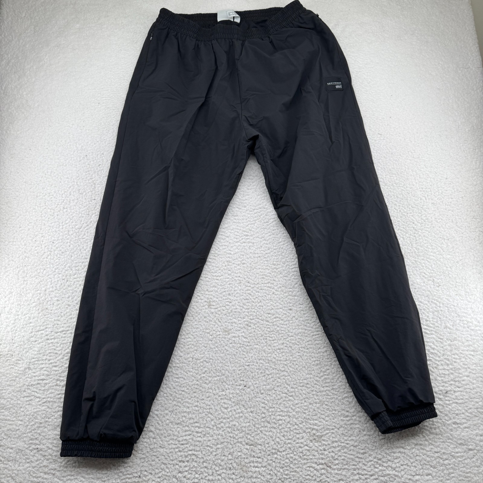 Adidas Equipment Track Pants Mens XL Black Lined Medium Weight Pockets Tapered Adidas Equipment Track Pants Mens XL Black Lined Medium Weight Pockets Tapered