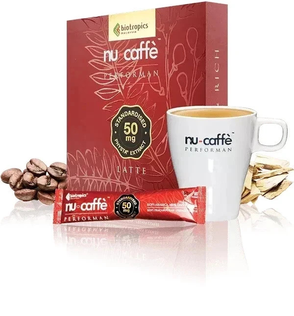 4 Pack NU Caffe 60 Sac Original Coffee Natural Herbal extract For Men DHL