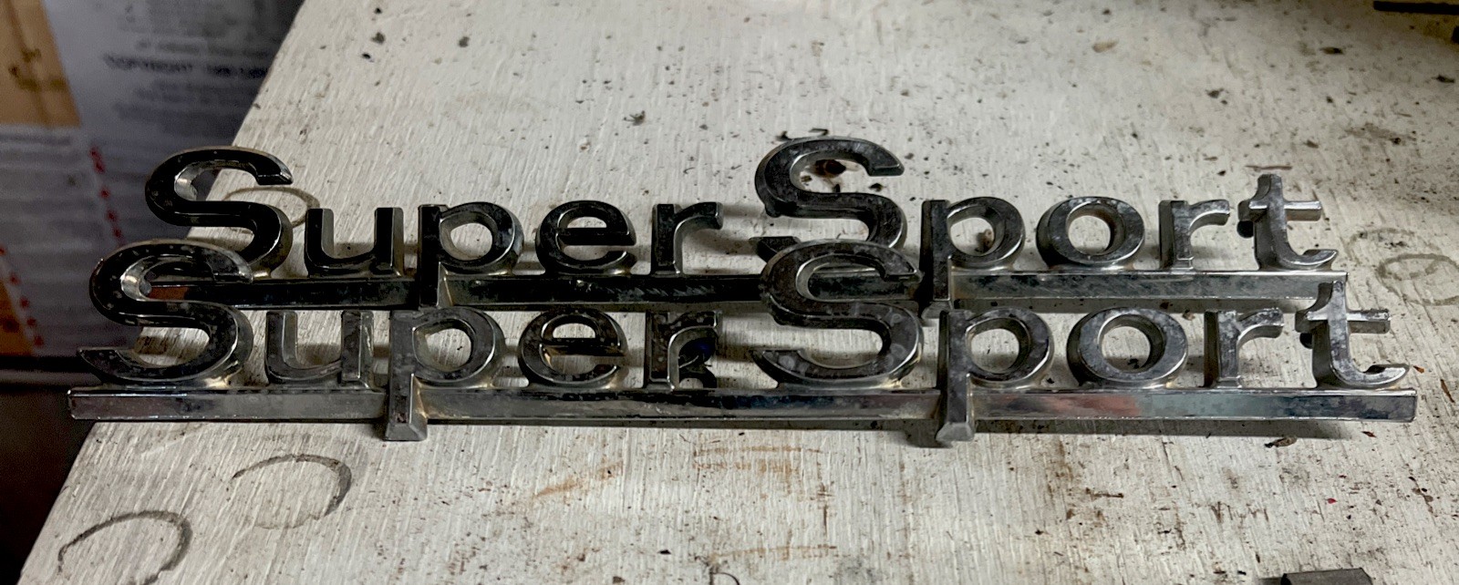 Vintage 1966 Chevy Chevelle SS Super Sport Emblems - OEM WITH INTACT PINS Vintage 1966 Chevy Chevelle SS Super Sport Emblems - OEM WITH INTACT PINS