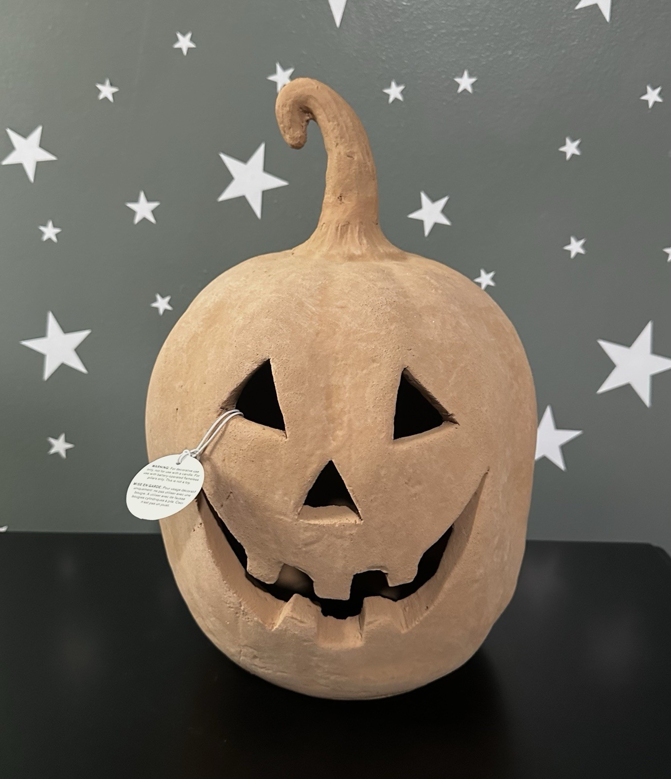 Pottery Barn Terracotta Jack O' Lantern Pumpkin Luminary Decór 12.5” LARGE New Pottery Barn Terracotta Jack O' Lantern Pumpkin Luminary Decór 12.5” LARGE New