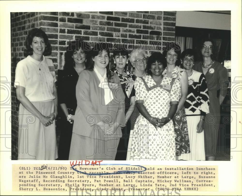 1990 Press Photo Newcomer\'s Club of Slidell members at Pinewood Country Club