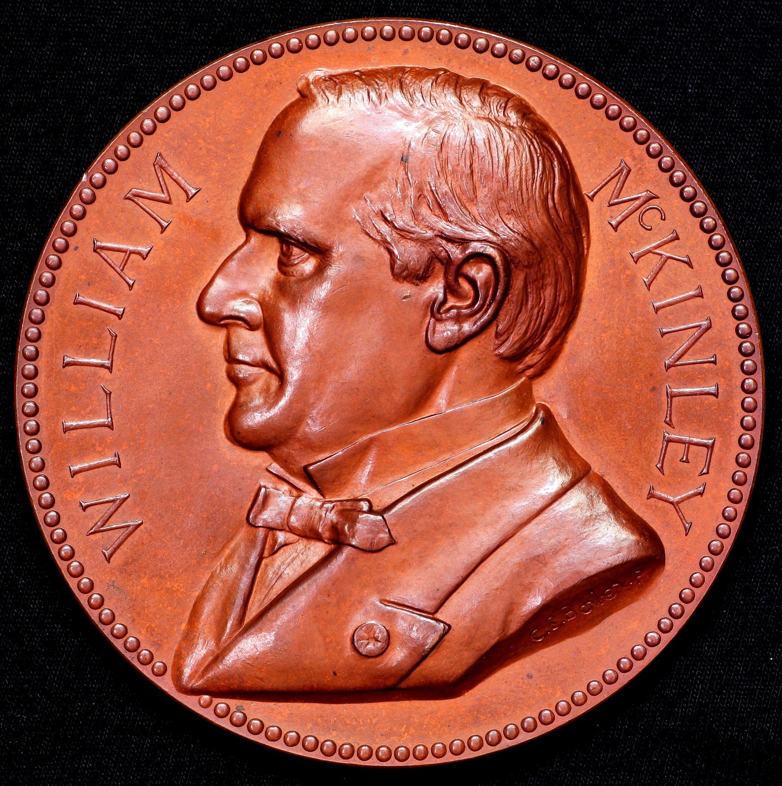 1901 President William McKinley 1st Obverse US Mint Medal Bronze 76mm 1901 President William McKinley 1st Obverse US Mint Medal Bronze 76mm
