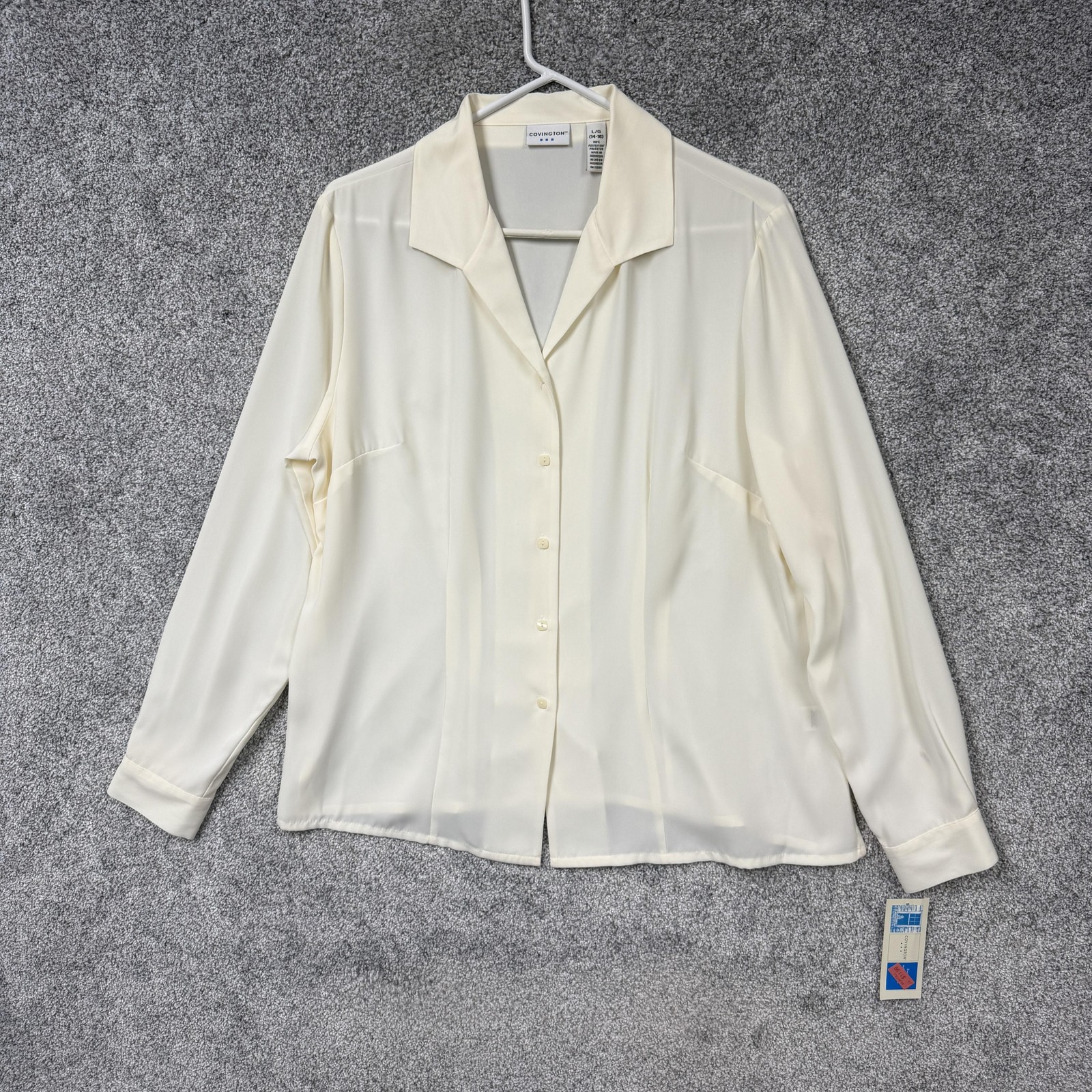 Covington Blouse L Minimalist Office Siren Capsule Wardrobe Clean Girl Chic NWT