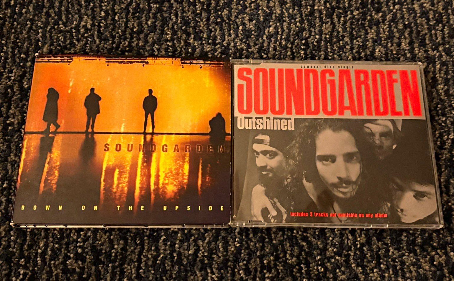 Soundgarden – Down on the Upside CD + Outshined Rare Promo CD Single