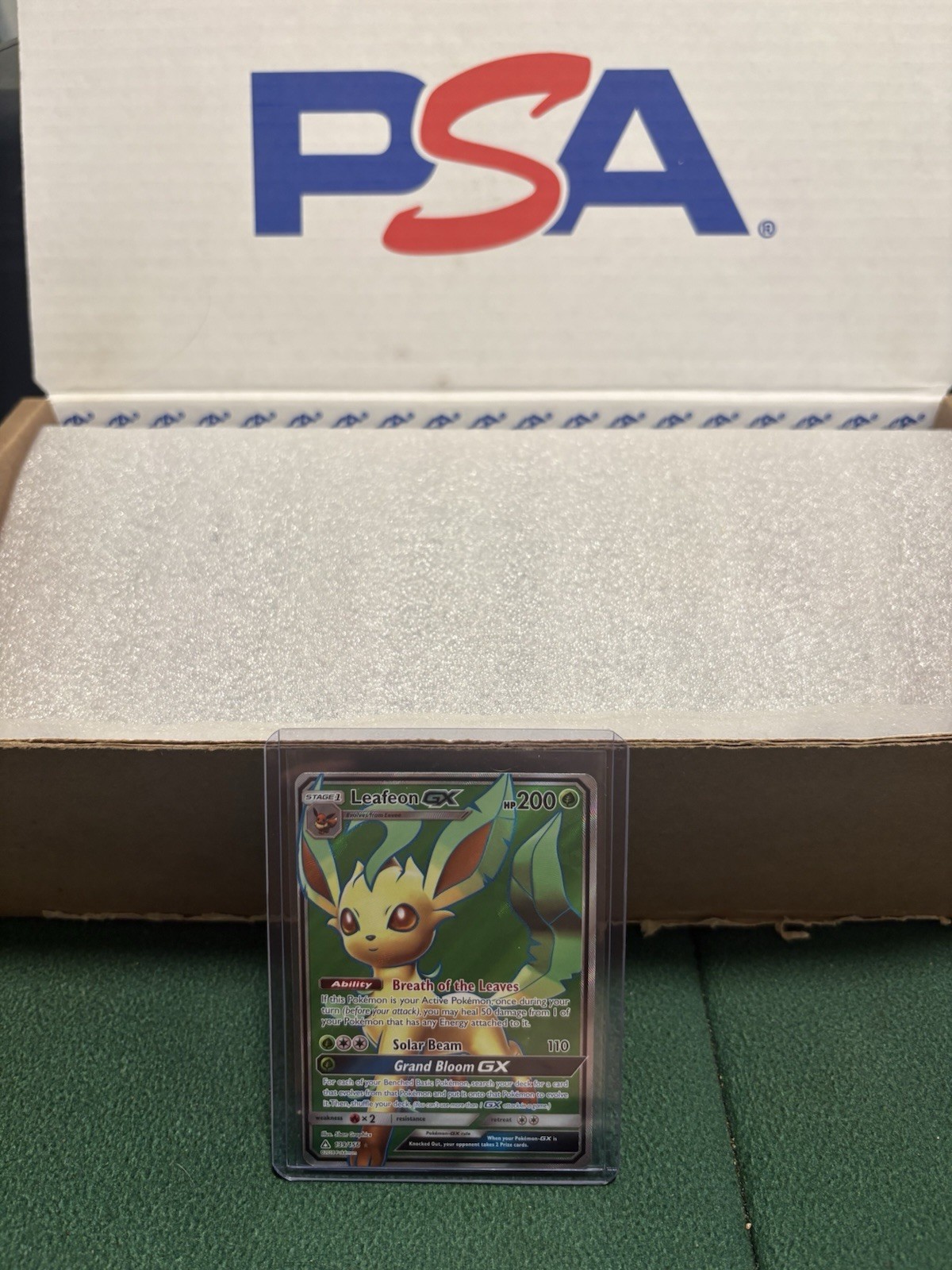 Pokemon TCG: Leafeon GX Full Art Ultra Prism Holo #139/156, LP+ Pokemon TCG: Leafeon GX Full Art Ultra Prism Holo #139/156, LP+
