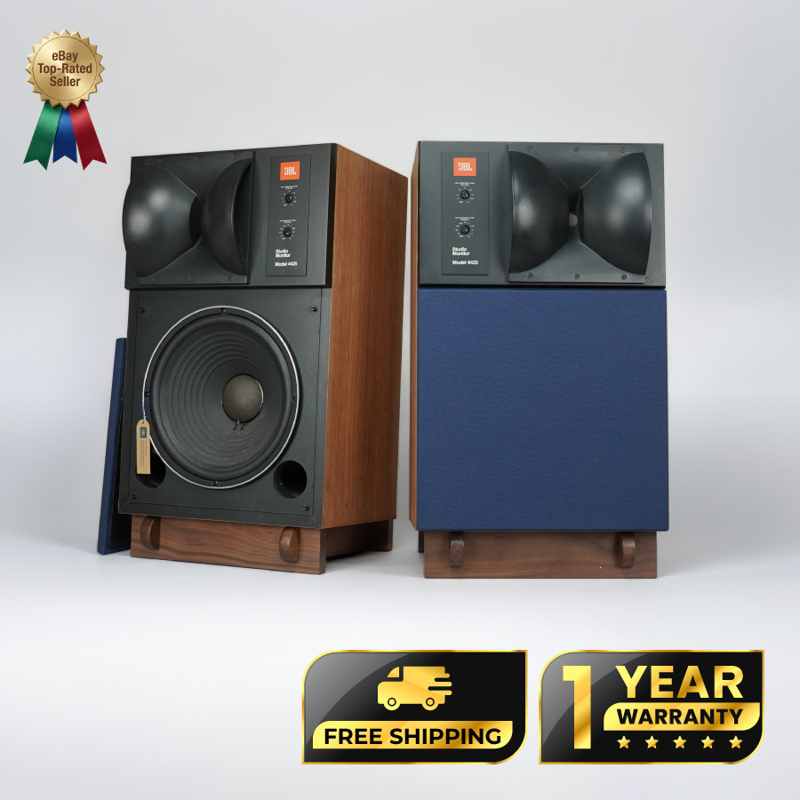 JBL 4425 Pair Vintage Speakers - Professionally Restored - 1-Year Warranty
