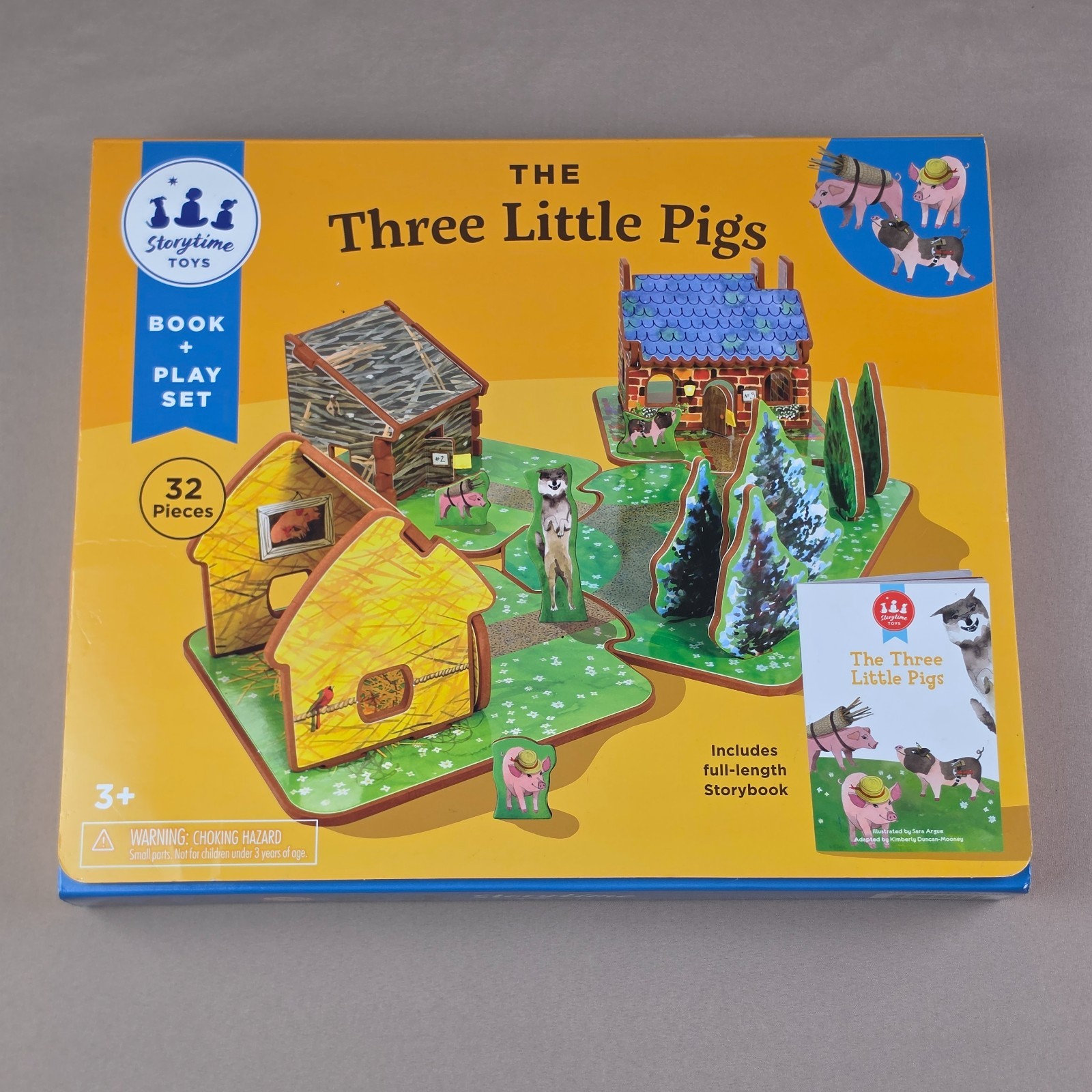 Storytime Toys- The Three Little Pigs 3D Imagination Play Set and Storybook