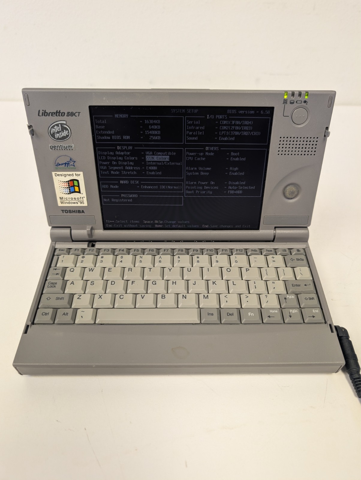 Vintage Toshiba Libretto 50CT 6.1