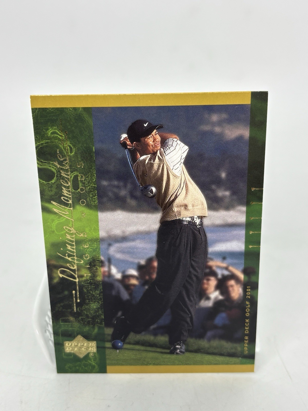 2001 Upper Deck Defining Moments Tiger Woods #124 (RC) Rookie Card PGA