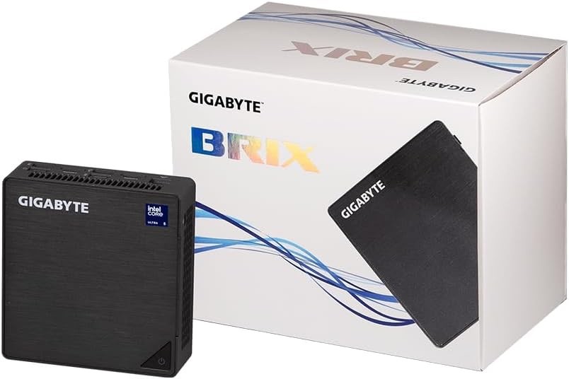GIGABYTE BRIX GB-BRU5-225H Barebone PC, Core Ultra 5 225H, No RAM/SSD/OS