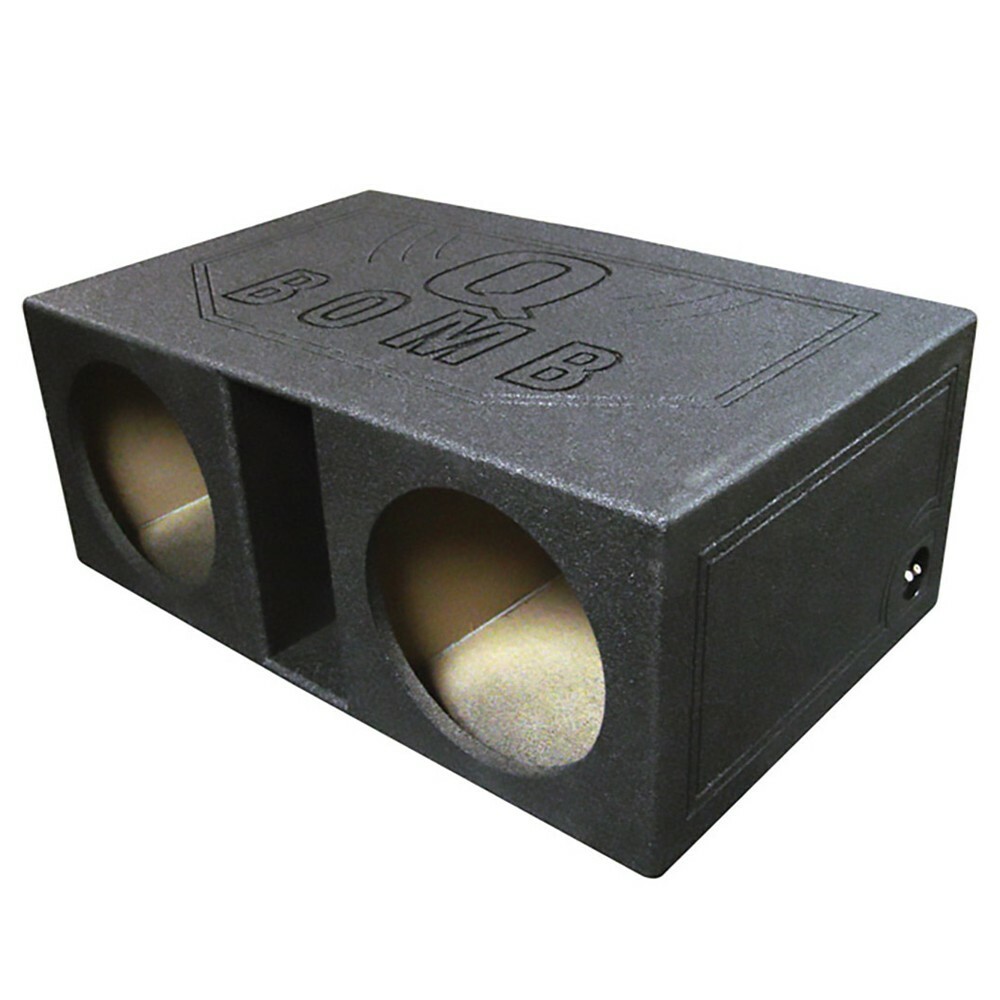 QPower QBOMB Dual Hole 12″ SPL Vented Extra Large Empty Sub Woofer Enclosure Box QPower QBOMB Dual Hole 12″ SPL Vented Extra Large Empty Sub Woofer Enclosure Box