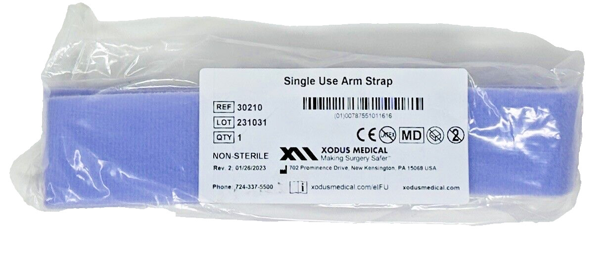 21 each, Xodus Medical #30210, Single Use Arm Strap, Non-Sterile, Purple, New 21 each, Xodus Medical #30210, Single Use Arm Strap, Non-Sterile, Purple, New