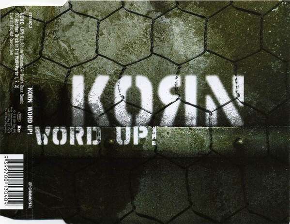 Korn ‎- Word Up 4 TRACK  CD Single RARE NU-METAL ISSUES FOLLOW THE LEADER