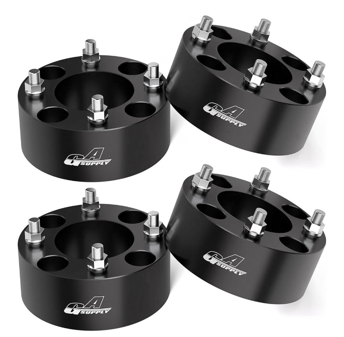 GAsupply 4x110 ATV Wheel Spacers 2 inch 74mm Hub Bore 10×1.25 Studs, 4 Pack