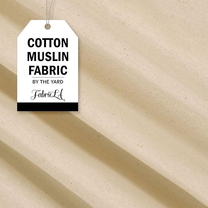FabricLA 100% Cotton Muslin Fabric - 62\