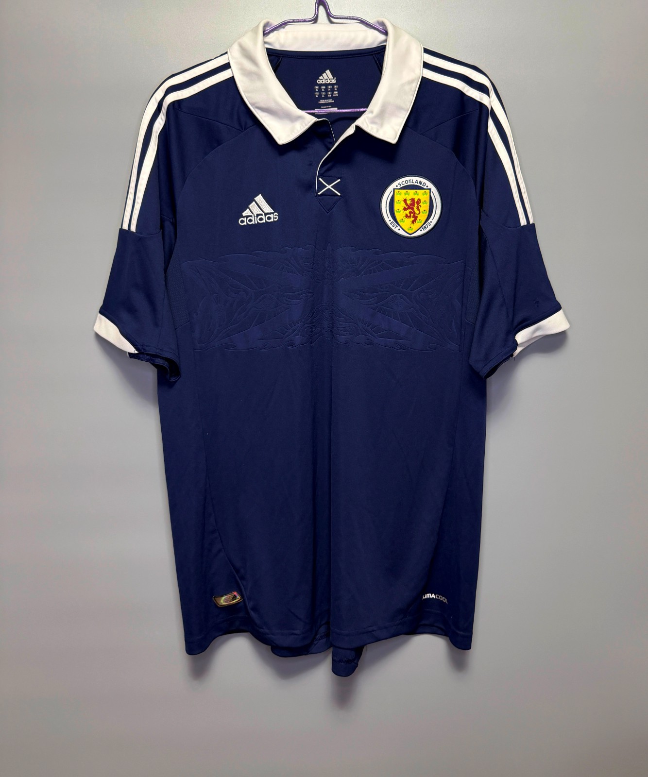 SCOTLAND  TEAM 2011/2013 HOME FOOTBALL SHIRT JERSEY ADIDAS SIZE XL BLUE X11932
