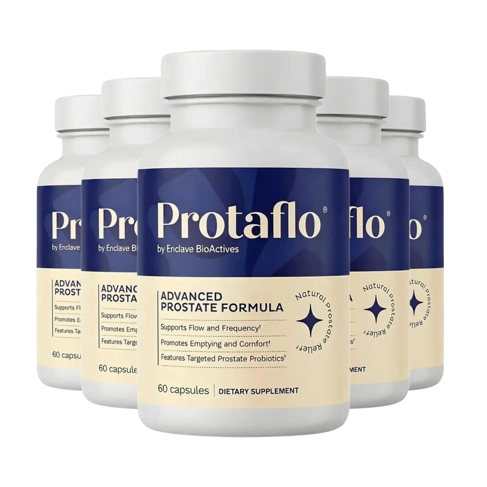 5-Pack ProtaFlo Capsules - Protaflow Advanced Daily Prostate Support - 300 Caps