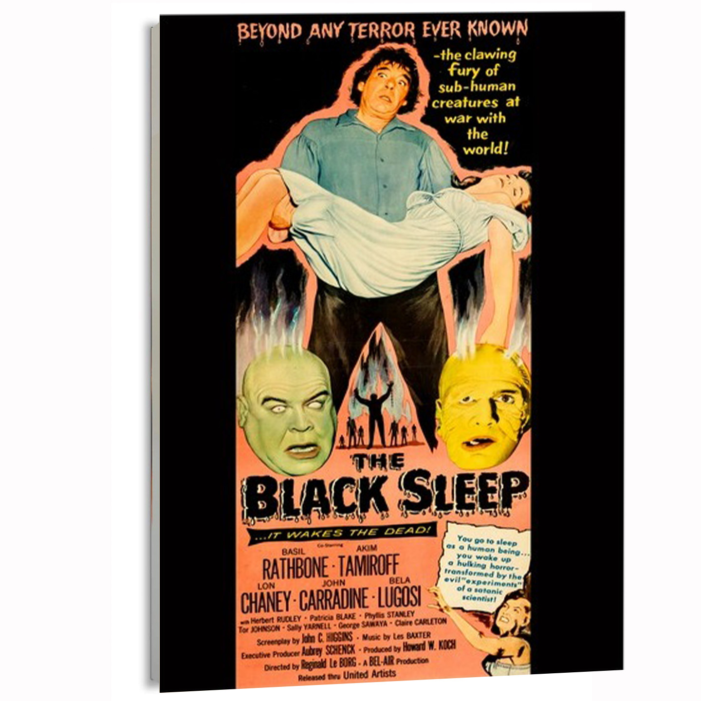 1956 The Black Sleep (United Artists)  Movie Poster or Canvas