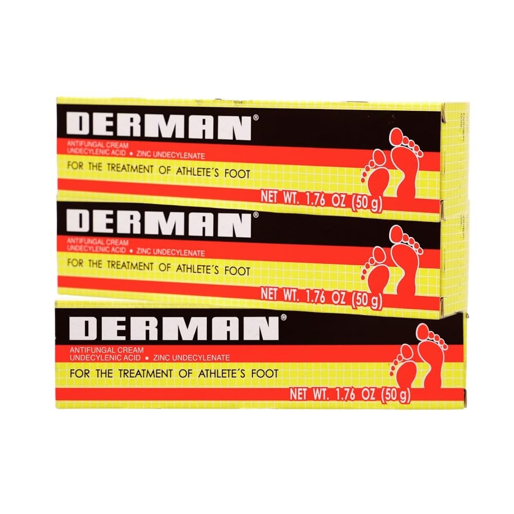Derman Cream For The Treatment Of Athlete\'s Foot, 1.76 Ounce (Pack Of 3) Derman Cream For The Treatment Of Athlete\'s Foot, 1.76 Ounce (Pack Of 3)