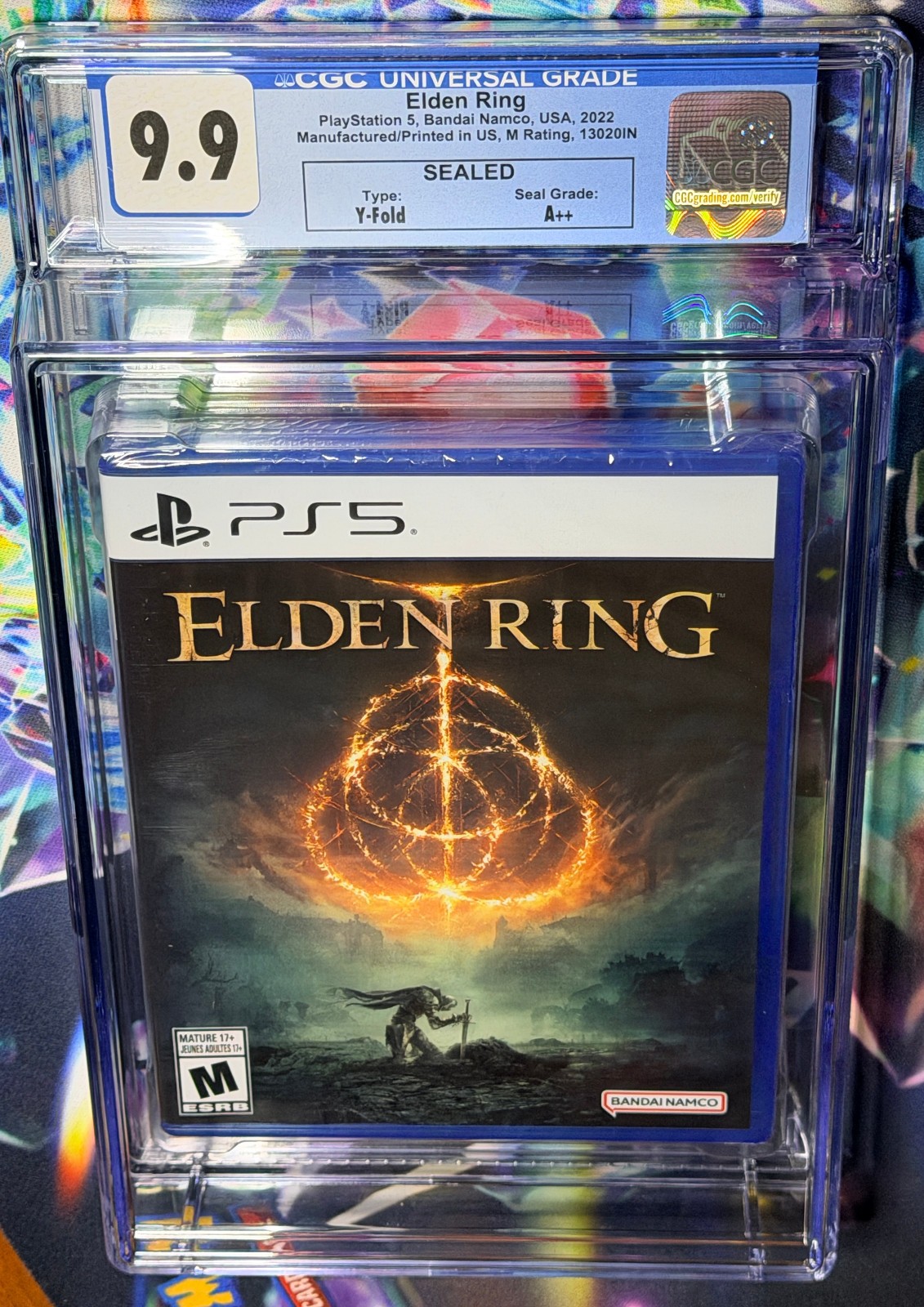 2022 PS5 ELDEN RING Bandai Namco USA CGC Graded NOT PSA NOT WATA 9.9 A++ Seal
