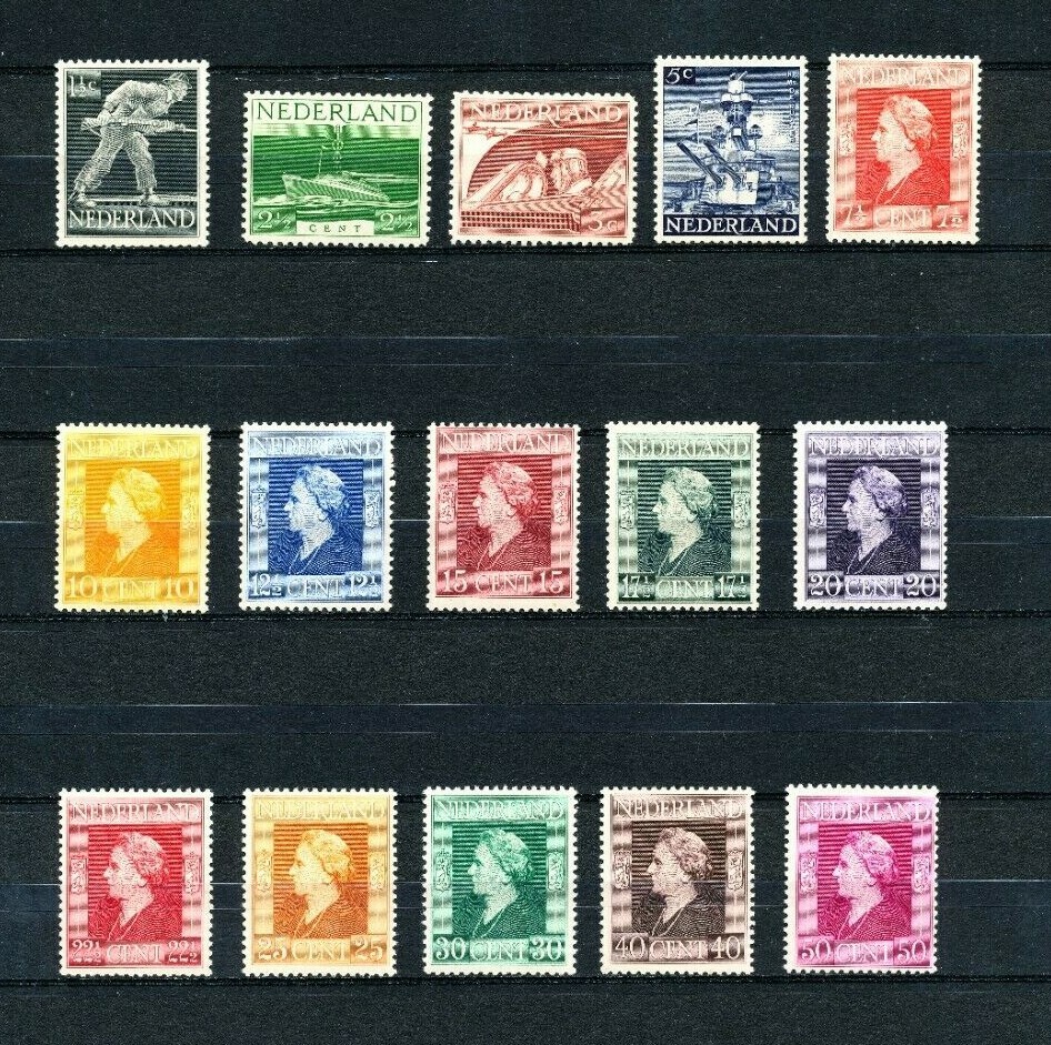 N44 Netherlands  1944-1946 Liberation/Queen Wilhelmina compl set   Very Fine MNH
