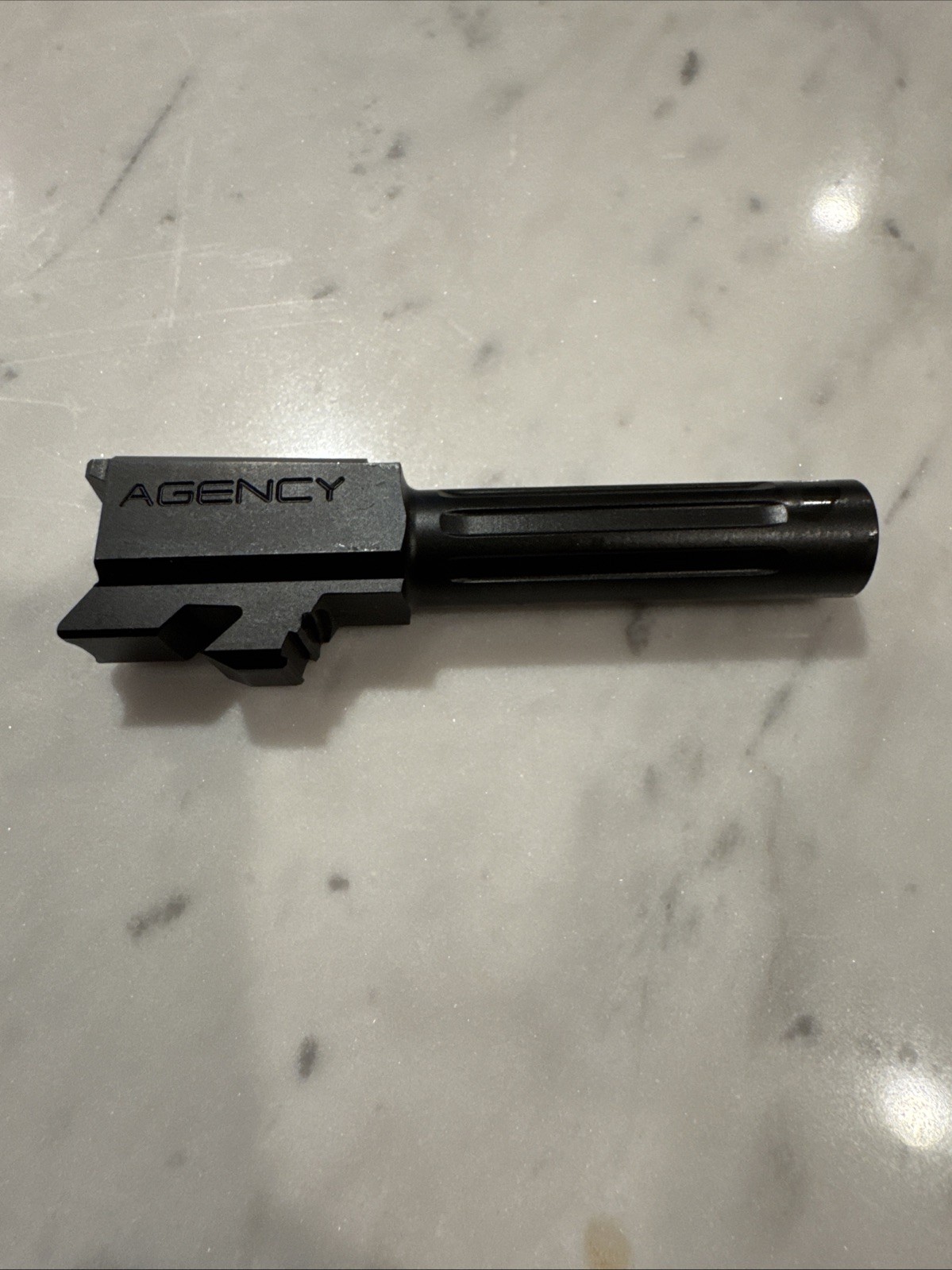 Agency Arms Barrel Glock 43/43x Black With Original Case For The Barrel. Agency Arms Barrel Glock 43/43x Black With Original Case For The Barrel.
