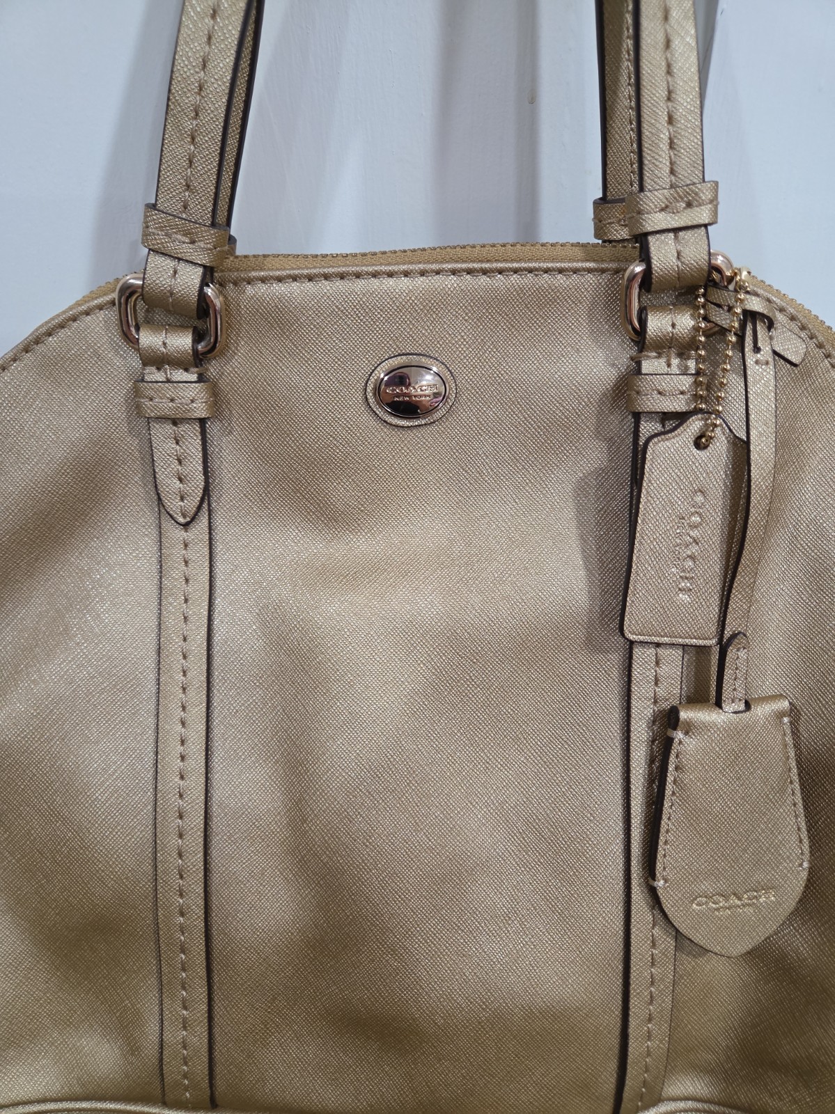 Coach Gold Prince Street Satchel
