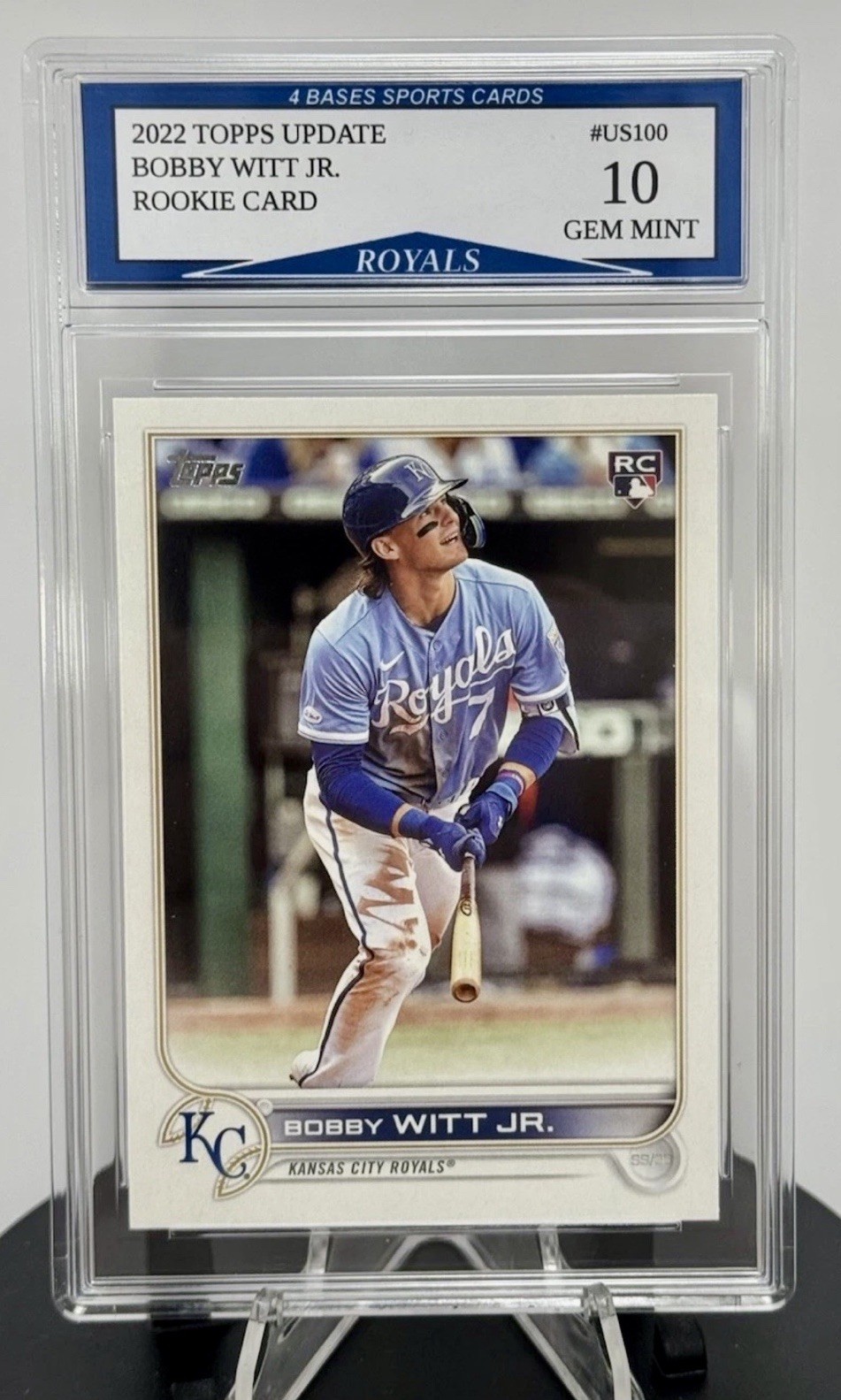 2022 Topps Update Bobby Witt Jr. Kansas City Royals Rookie Card #US100