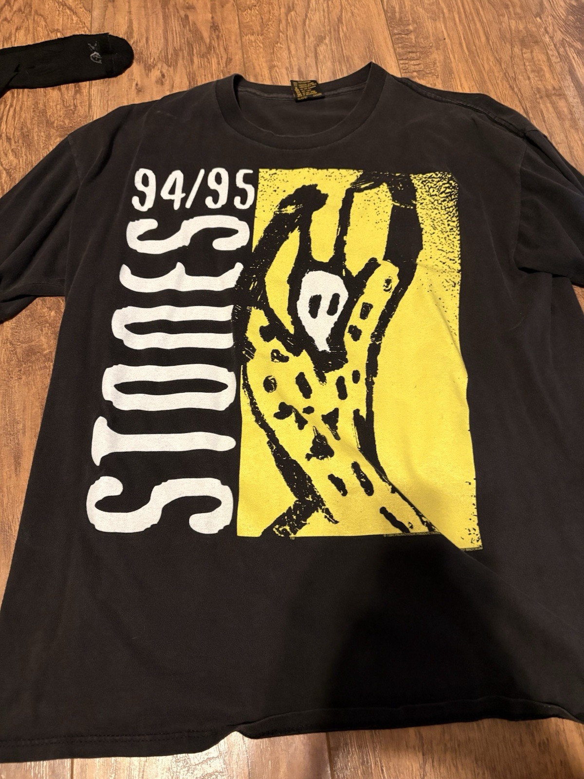 Vintage Rolling Stones 94/95 North American Tour Black T-Shirt Brockum, Size XL Vintage Rolling Stones 94/95 North American Tour Black T-Shirt Brockum, Size XL