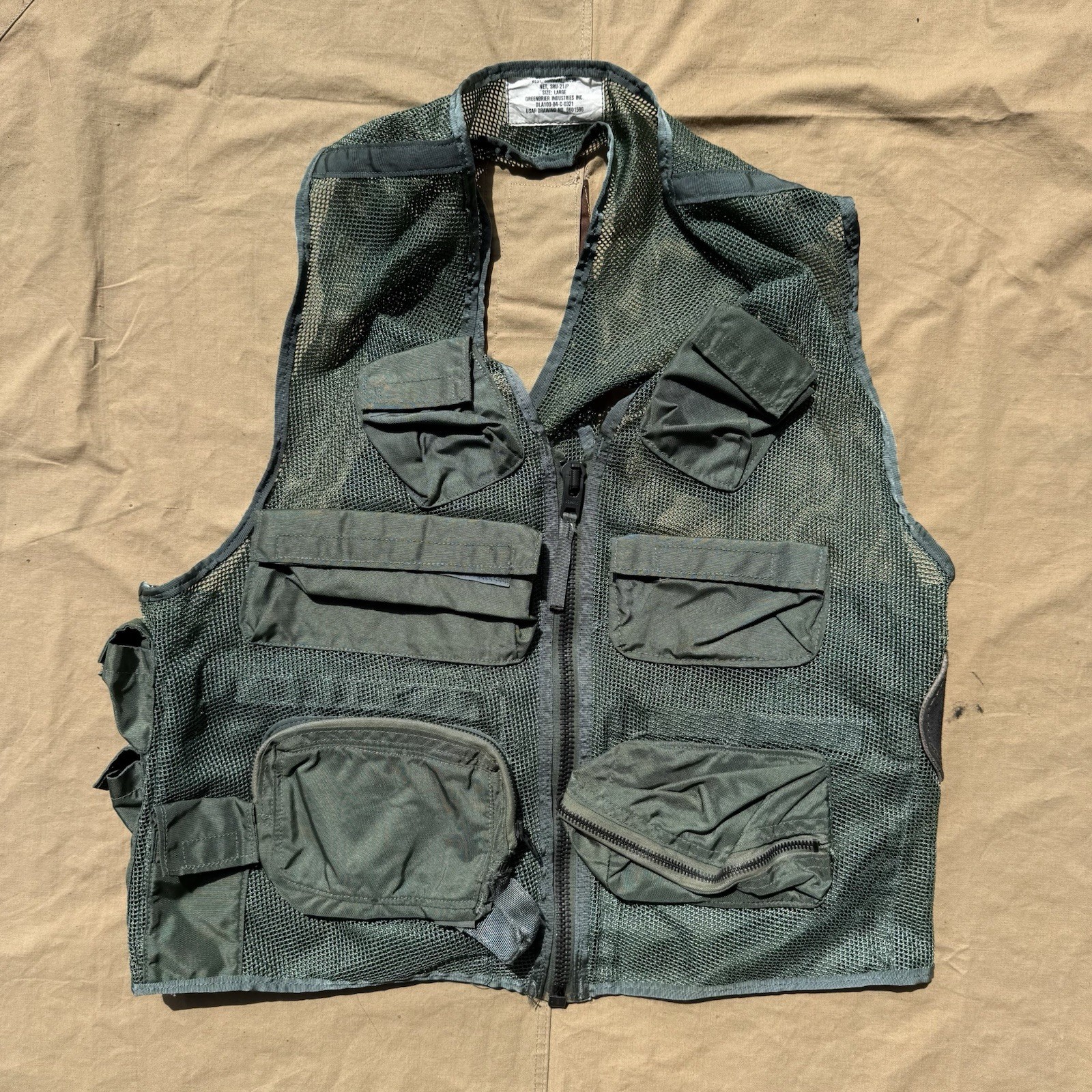 USAF Survival Vest SRU-21/p Size Large 