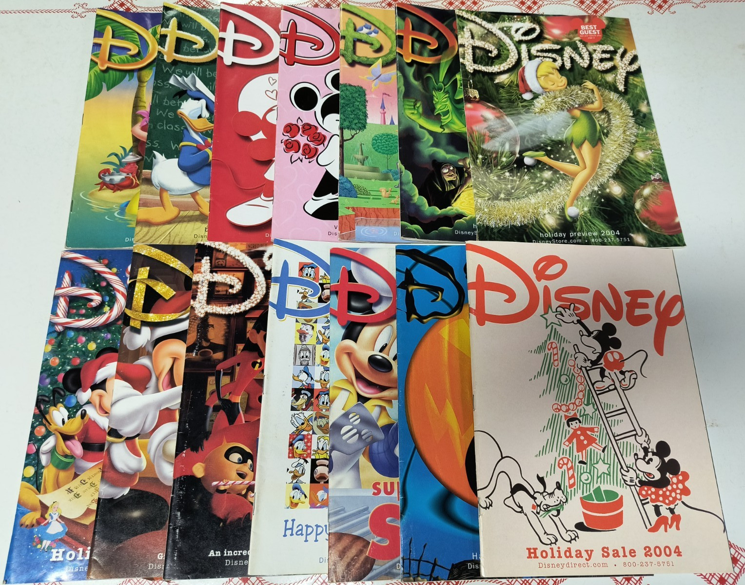 Disney Catalogs (Lot of 14)  2004 issue year