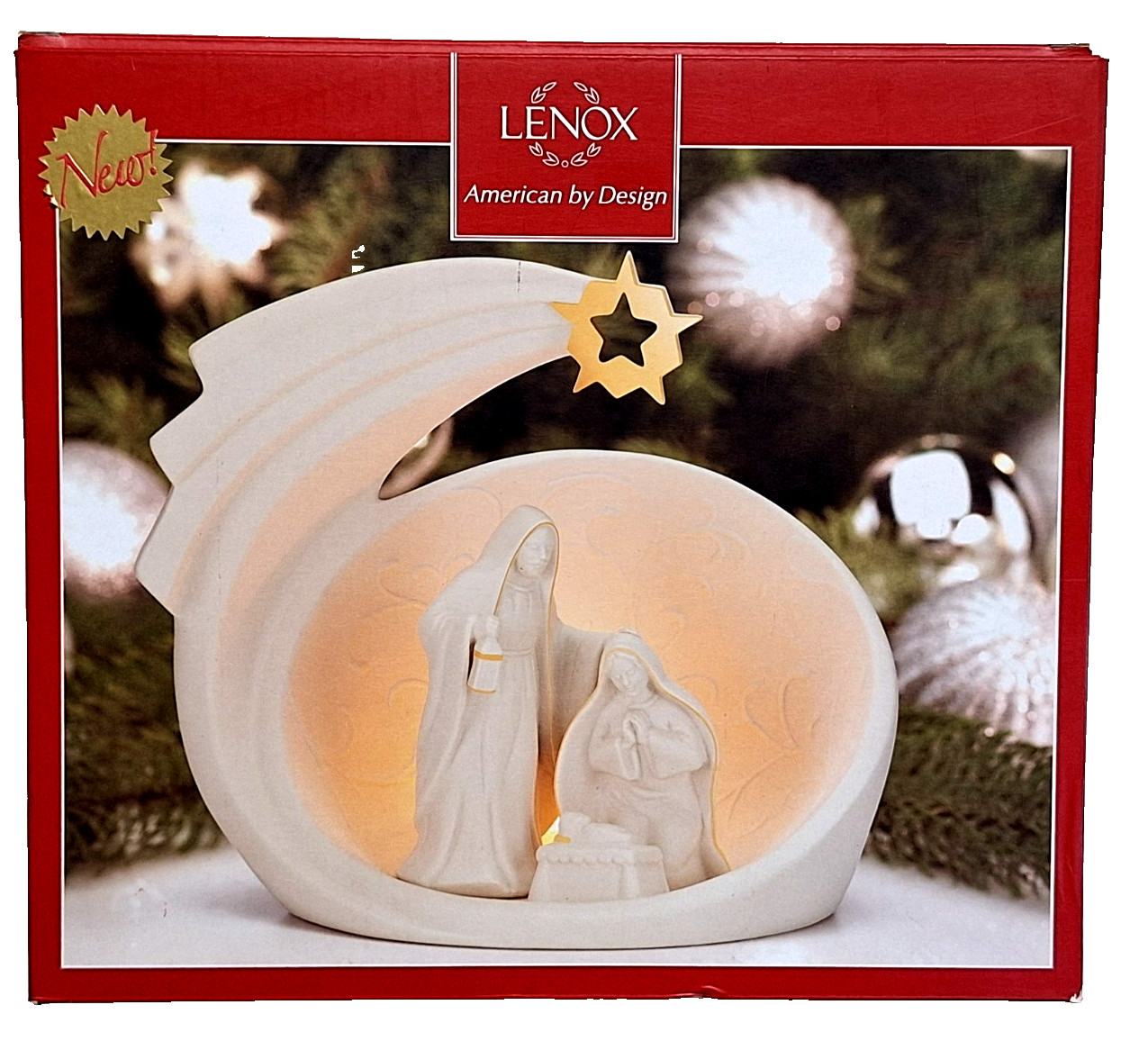 NEW LENOX Simply Divine Holy Family Nativity Lighted NICE