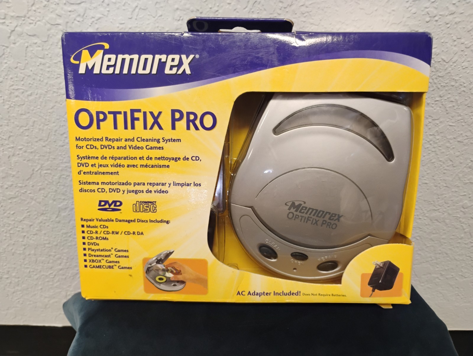 Vintage Memorex OptiFix Pro Motorized CD DVD Video Game Repair System