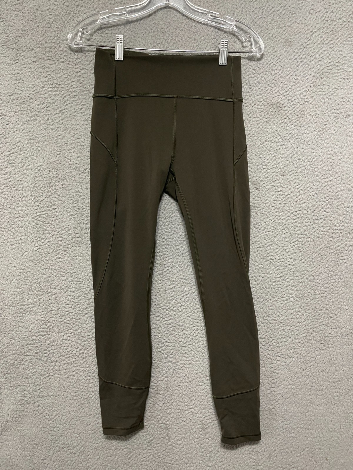 Lululemon Womens Leggings In Movement 7/8 Tight Everlux Size 6 Green LW5BPGS