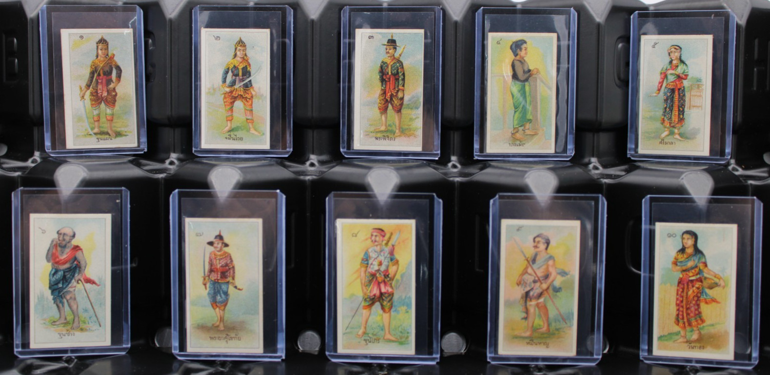 1917 B.A.T. Siam Thai Khun Chang Khun Phaen Series 1 Tobacco Card Set - 49/50