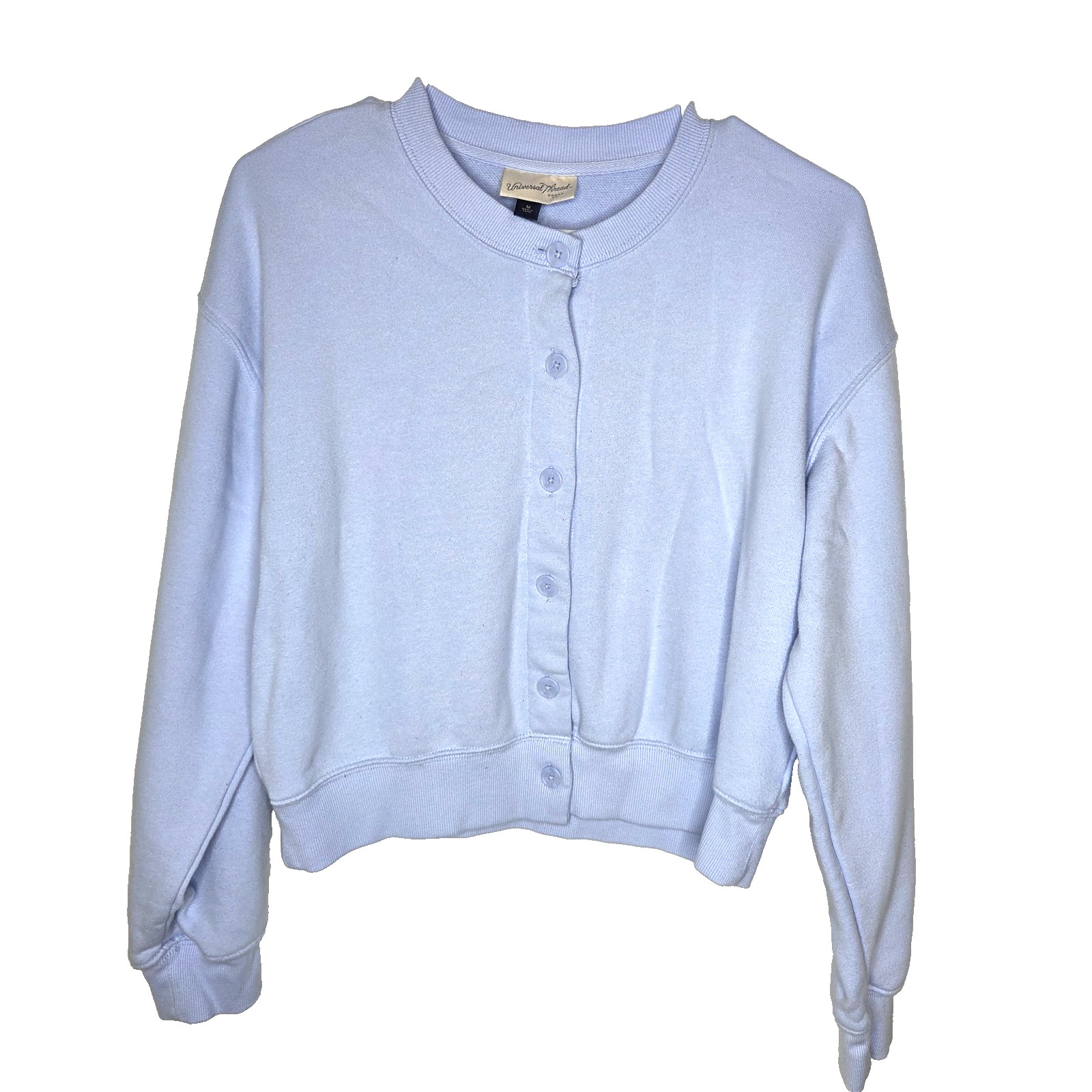Girls blue button sweater size M lightweight long sleeve cardigan top