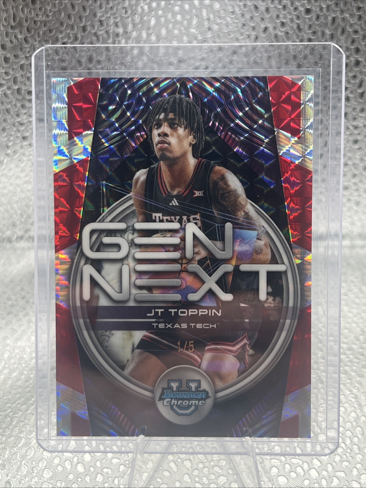 Topps 2025-26 Bowman Chrome - JT Toppin Gen Next Red Refractor /5 #GN-14 - FOP