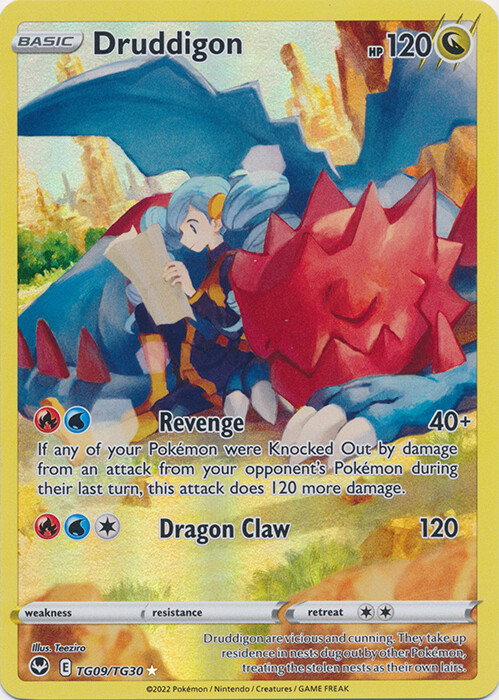 Druddigon - TG09/TG30 Ultra Rare Silver Tempest NM Pokemon TCG
