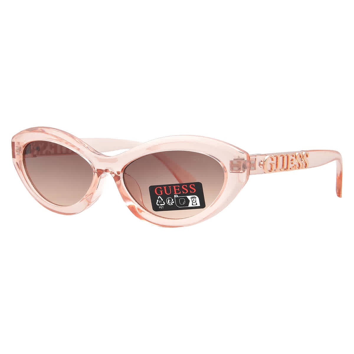 Guess Factory Brown Gradient Cat Eye Ladies Sunglasses GO00070 72F 55