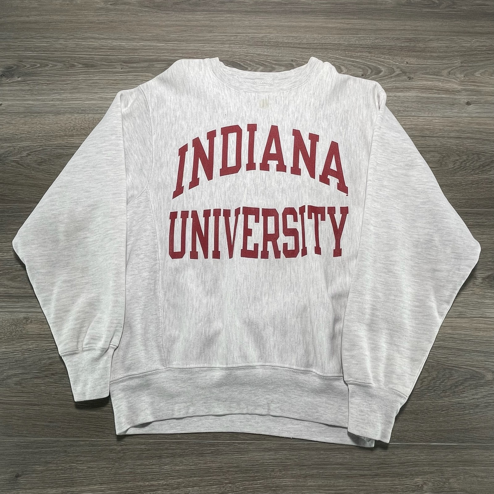Vintage Indiana University Champion Reverse Weave Sweatshirt Mens Small Gray 90s