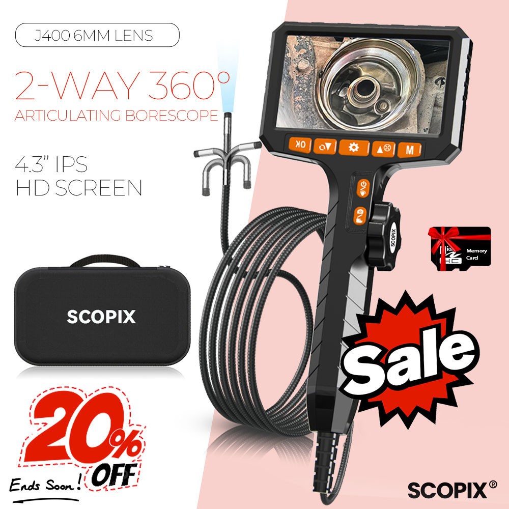 50%OFF Endoscope Camera 2Way 360° Industrial Inspection Articulating Borescope 50%OFF Endoscope Camera 2Way 360° Industrial Inspection Articulating Borescope